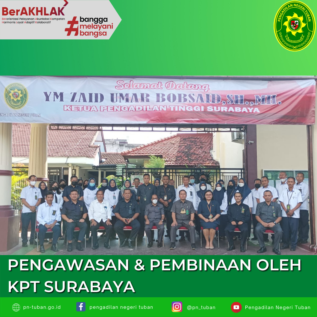 Pembinaan & Pengawasan Oleh KPT Surabaya