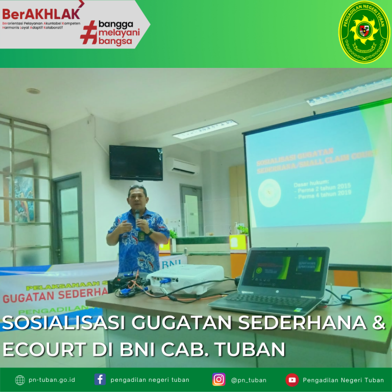 Sosialisasi Gugatan Sederhana & Ecourt