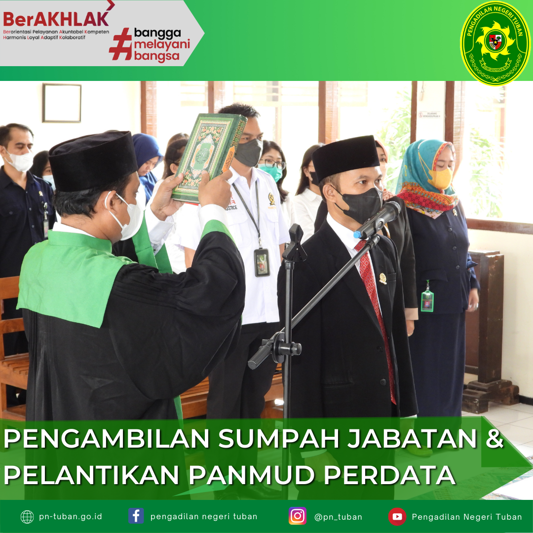 Pelantikan Panitera Muda Perdata