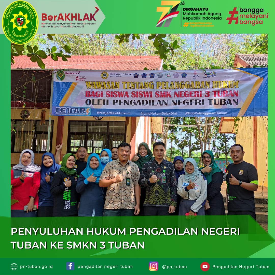 PENYULUHAN HUKUM DI SMKN 3 TUBAN