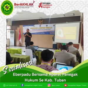 Sosialisasi e-Berpadu bersama Penegak Hukum