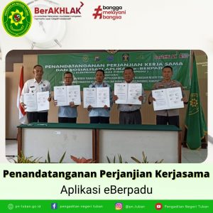 Penandatanganan Perjanjian Kerjasama Aplikasi e-Berpadu