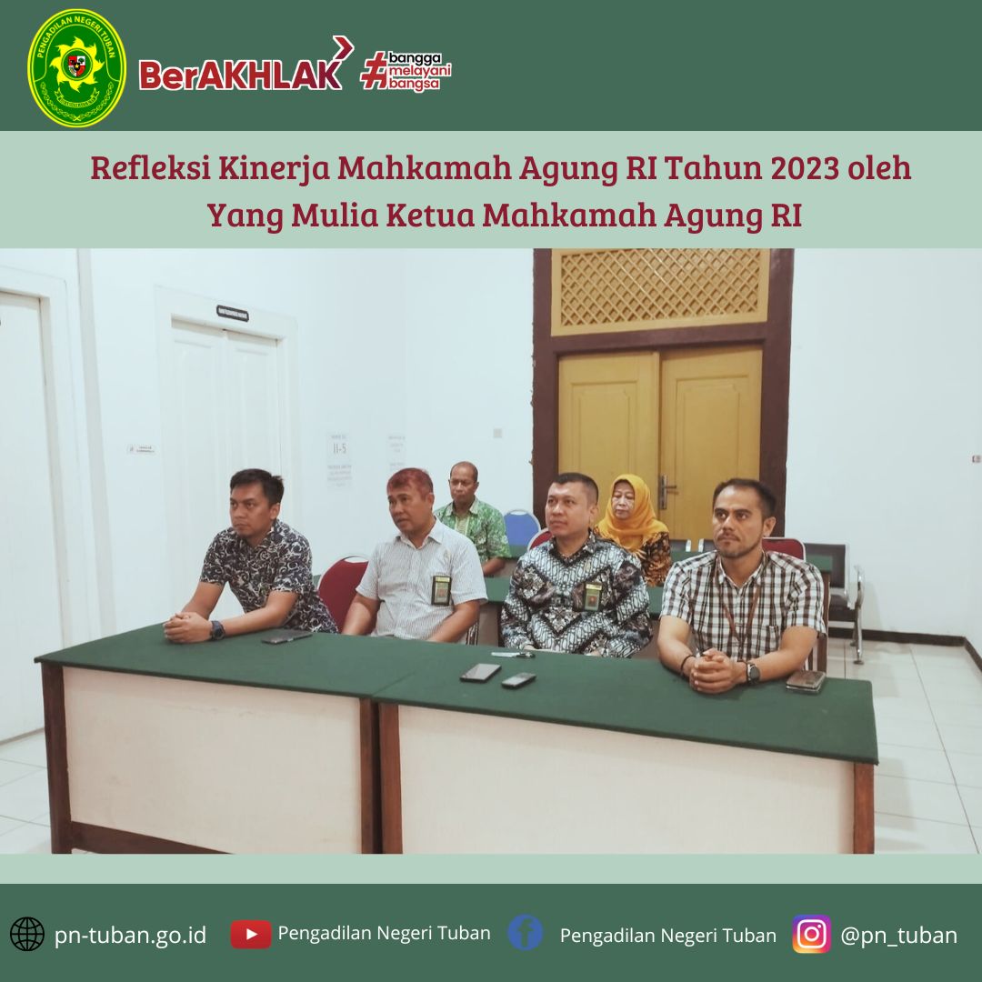 Refleksi Kinerja Mahkamah Agung RI Tahun 2023 oleh Yang Mulia Ketua Mahkamah Agung RI