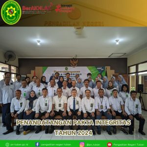 PENANDATANGANAN PAKTA INTEGRITAS PENGADILAN NEGERI TUBAN