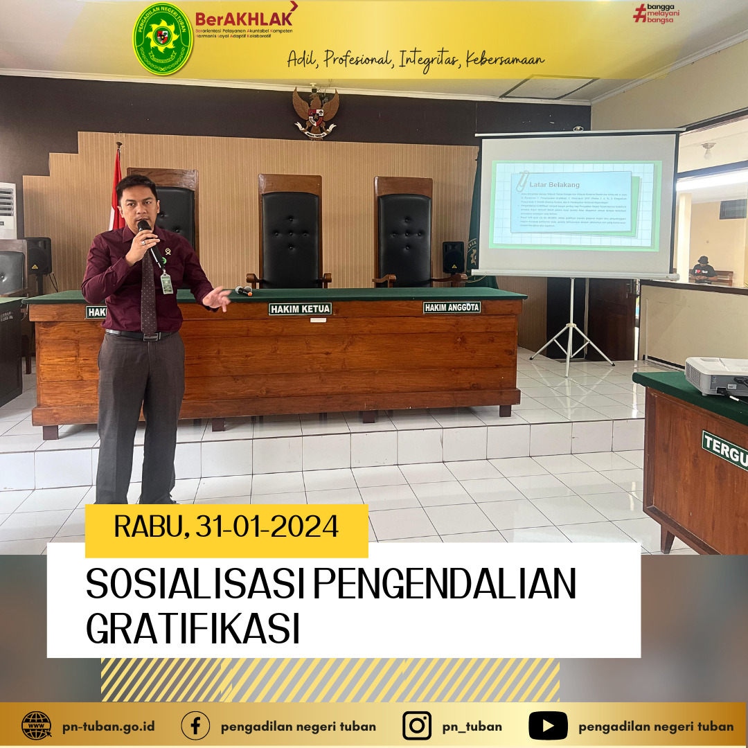 SOSIALISASI PENGENDALIAN GRATIFIKASI