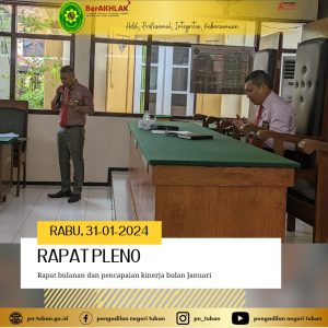 RAPAT PLENO & CAPAIAN KINERJA