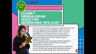TENTANG GUGATAN SEDERHANA