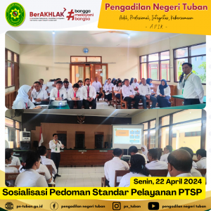 Sosialisasi Pedoman Standar Pelayanan PTSP