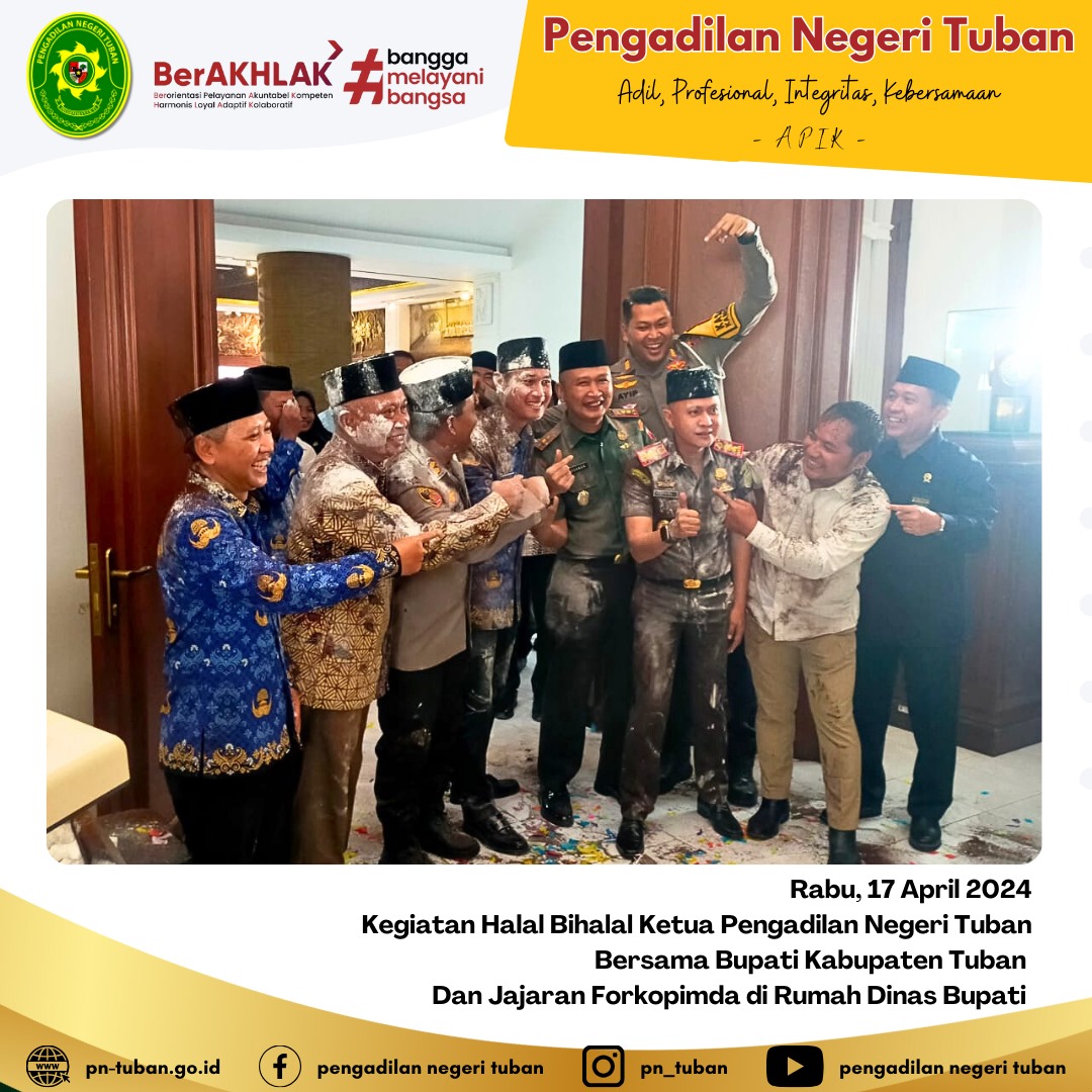 HALAL BI HALAL KPN TUBAN BERSAMA JAJARAN FORKOPIMDA KAB. TUBAN