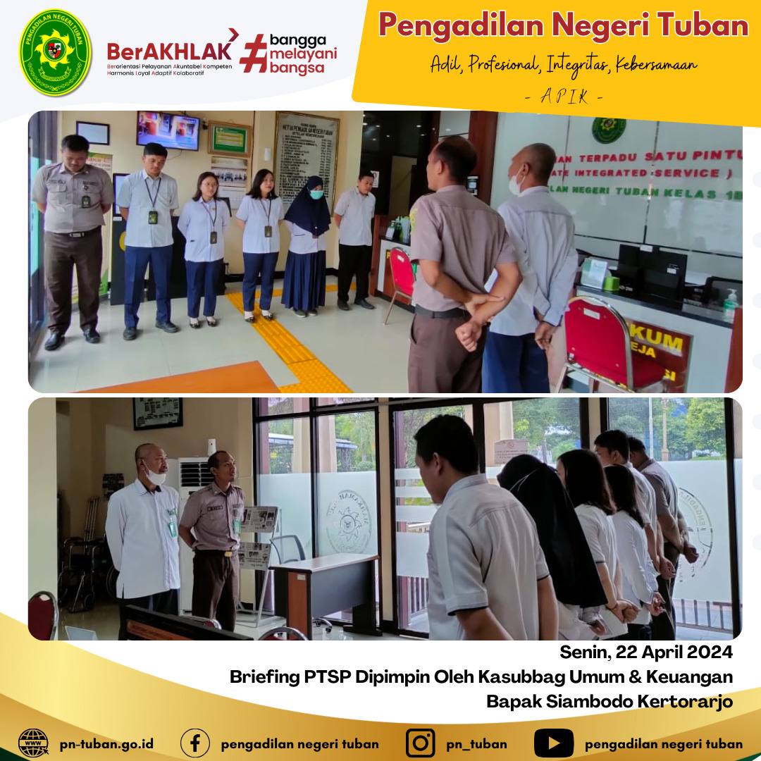 BRIEFING PETUGAS PTSP