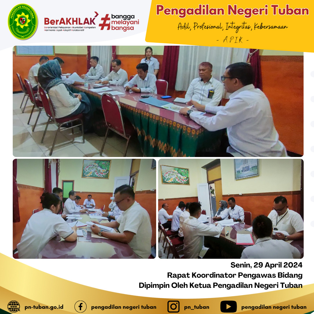 RAPAT KOORDINATOR PENGAWAS BIDANG