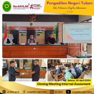 CLOSING ASSESMENT AUDIT INTERNAL