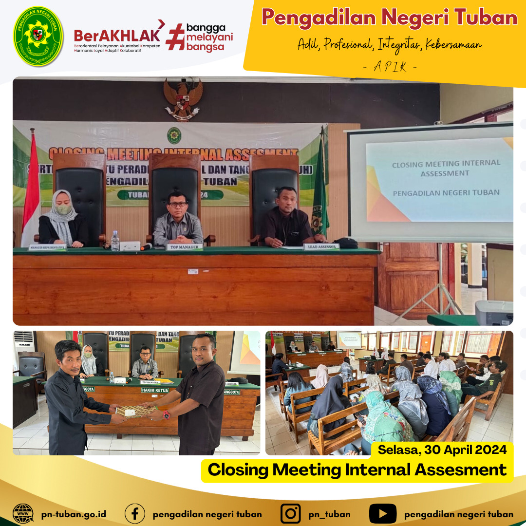 CLOSING ASSESMENT AUDIT INTERNAL