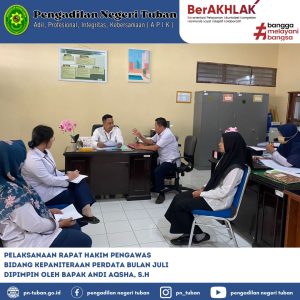 TINDAK LANJUT PENGAWASAN HAKIM PENGAWAS BIDANG