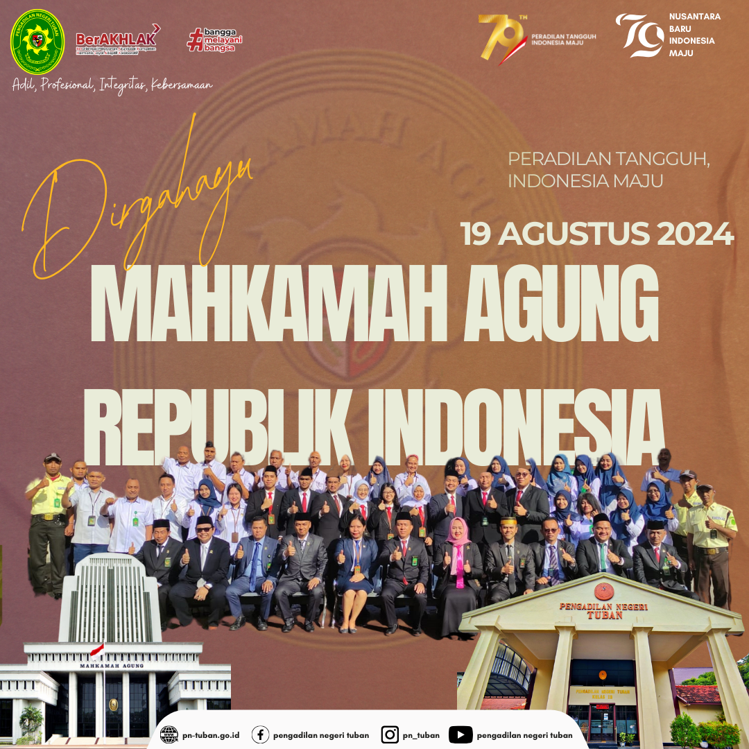 DIRGAHAYU MAHKAMAH AGUNG RI KE 79