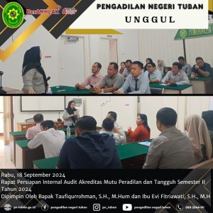 RAPAT PERSIAPAN AUDIT INTERNAL APM DAN AMPUH SEMESTER II 2024
