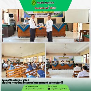 Closing Internal Assesment Semester II