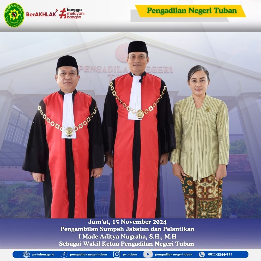 PENGAMBILAN SUMPAH JABATAN & PELANTIKAN WKPN TUBAN