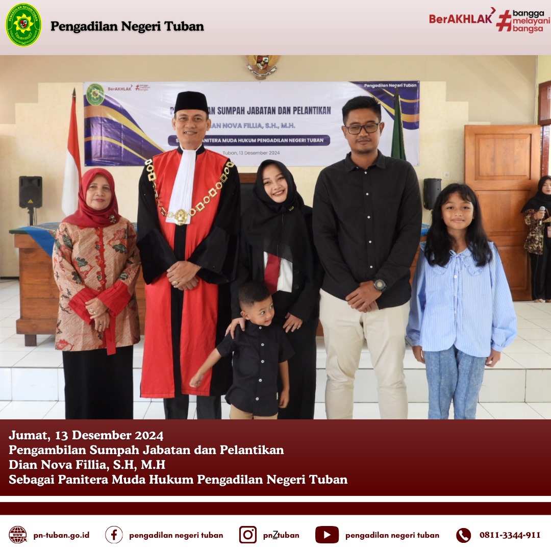 PENGAMBILAN SUMPAH JABATAN & PELANTIKAN PANITERA MUDA HUKUM