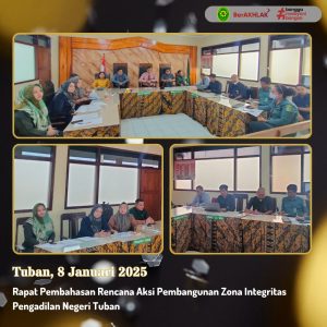 RAPAT RENCANA AKSI PEMBANGUNAN ZONA INTEGRITAS TAHUN 2025