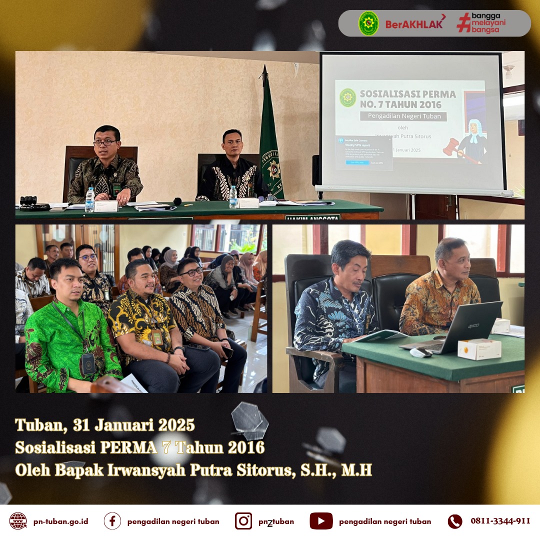 SOSIALISASI PERMA 7 TAHUN 2016