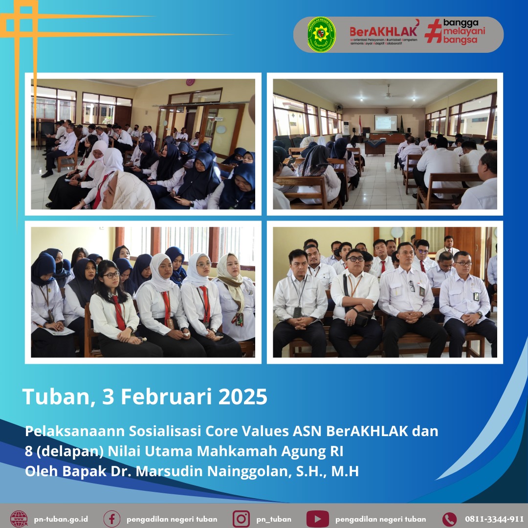SOSIALISASI CORE VALUES ASN BERAKHLAK