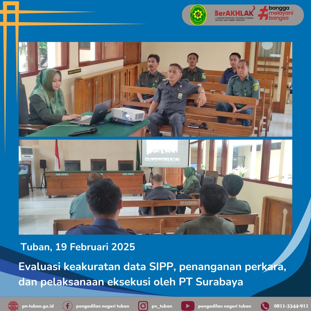 EVALUASI KEAKURATAN DATA SIPP OLEH PT SURABAYA