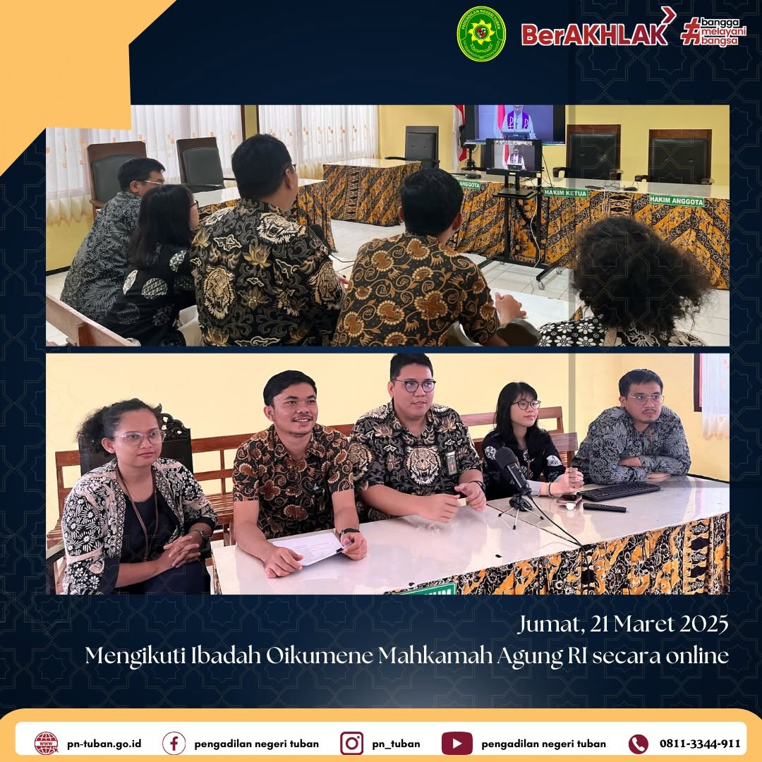 IBADAH OIKUMENE MAHKAMAH AGUNG RI