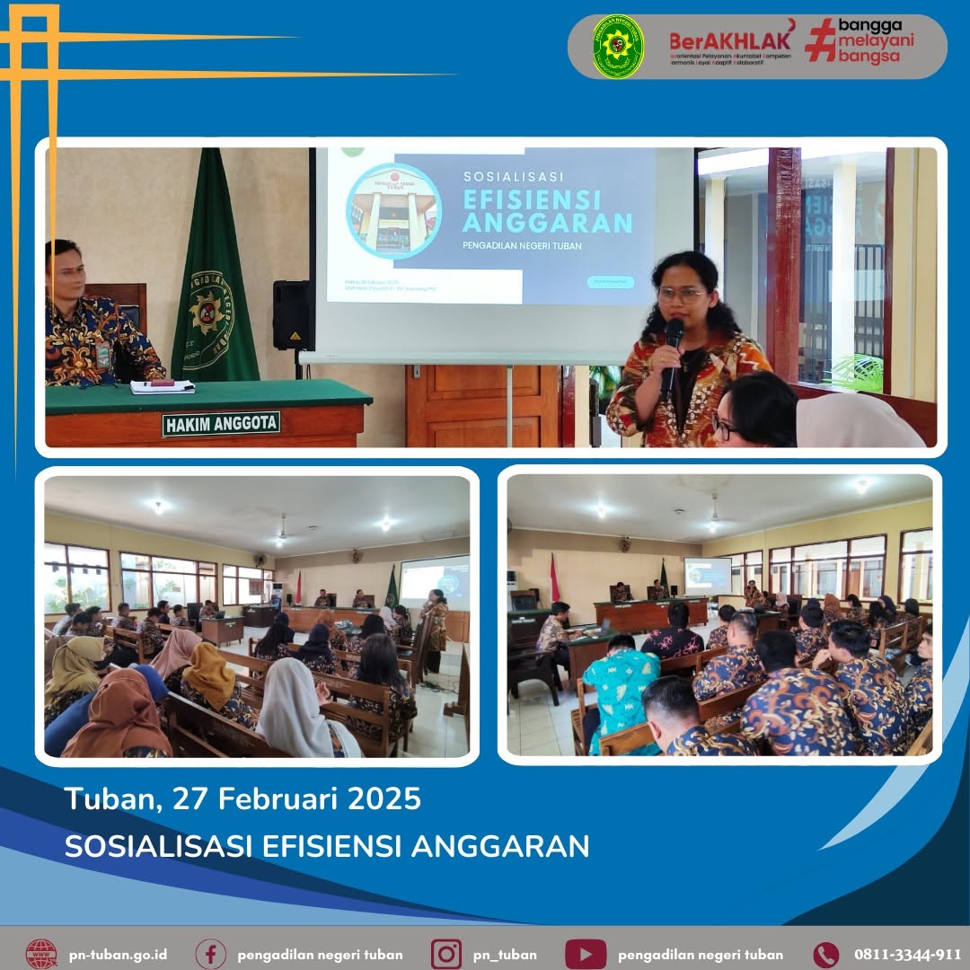 SOSIALISASI EFISIENSI ANGGARAN
