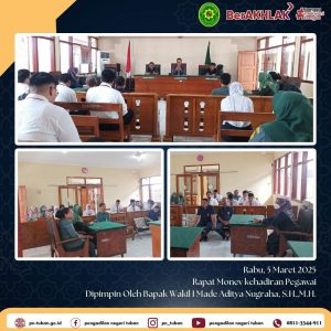 RAPAT MONEV KEHADIRAN PEGAWAI