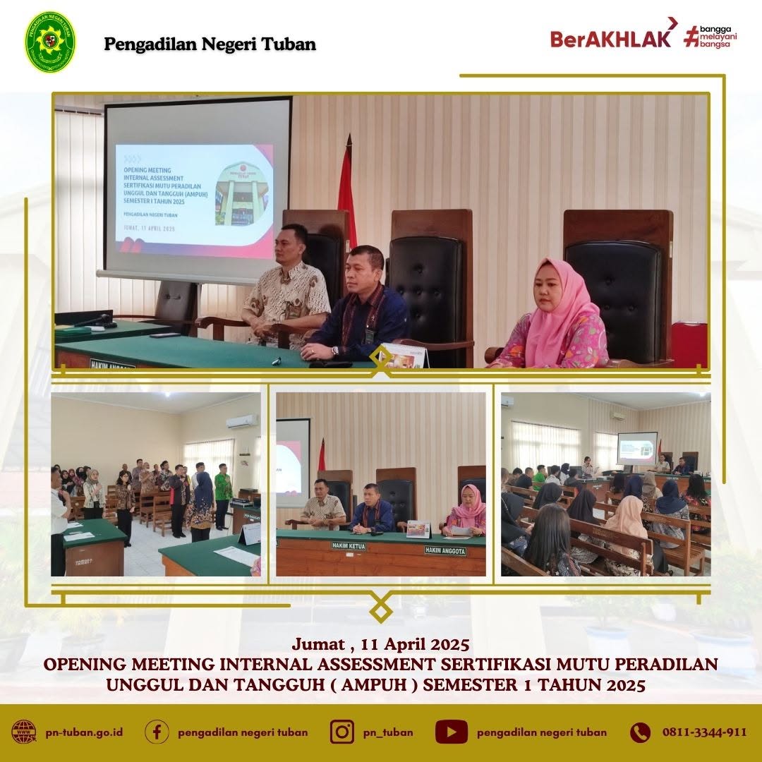 OPENING MEETING INTERNAL ASSESSMENT AMPUH SEMESTER I