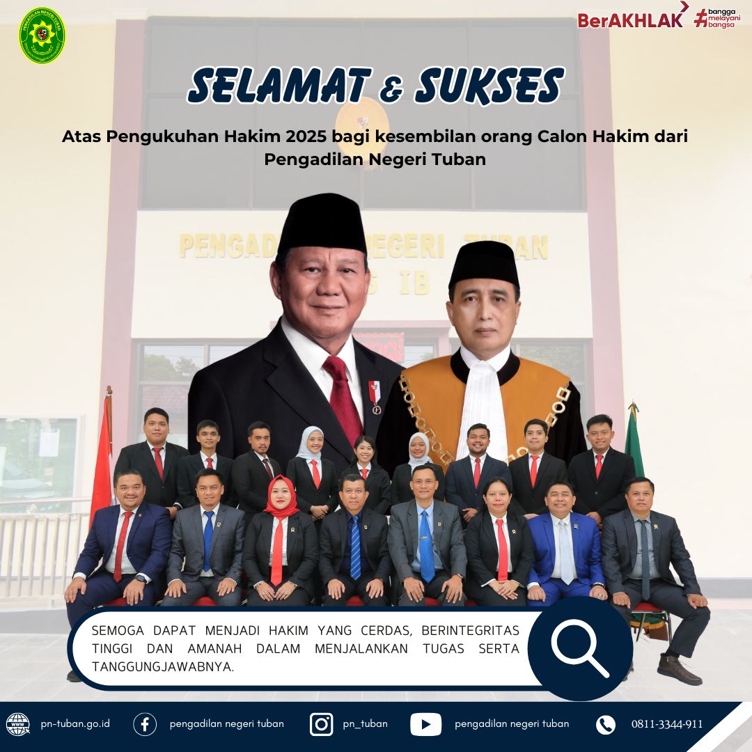 PENGUKUHAN HAKIM TAHUN 2025