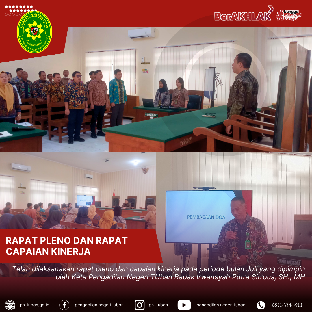 Rapat Pleno dan Capaian Kinerja