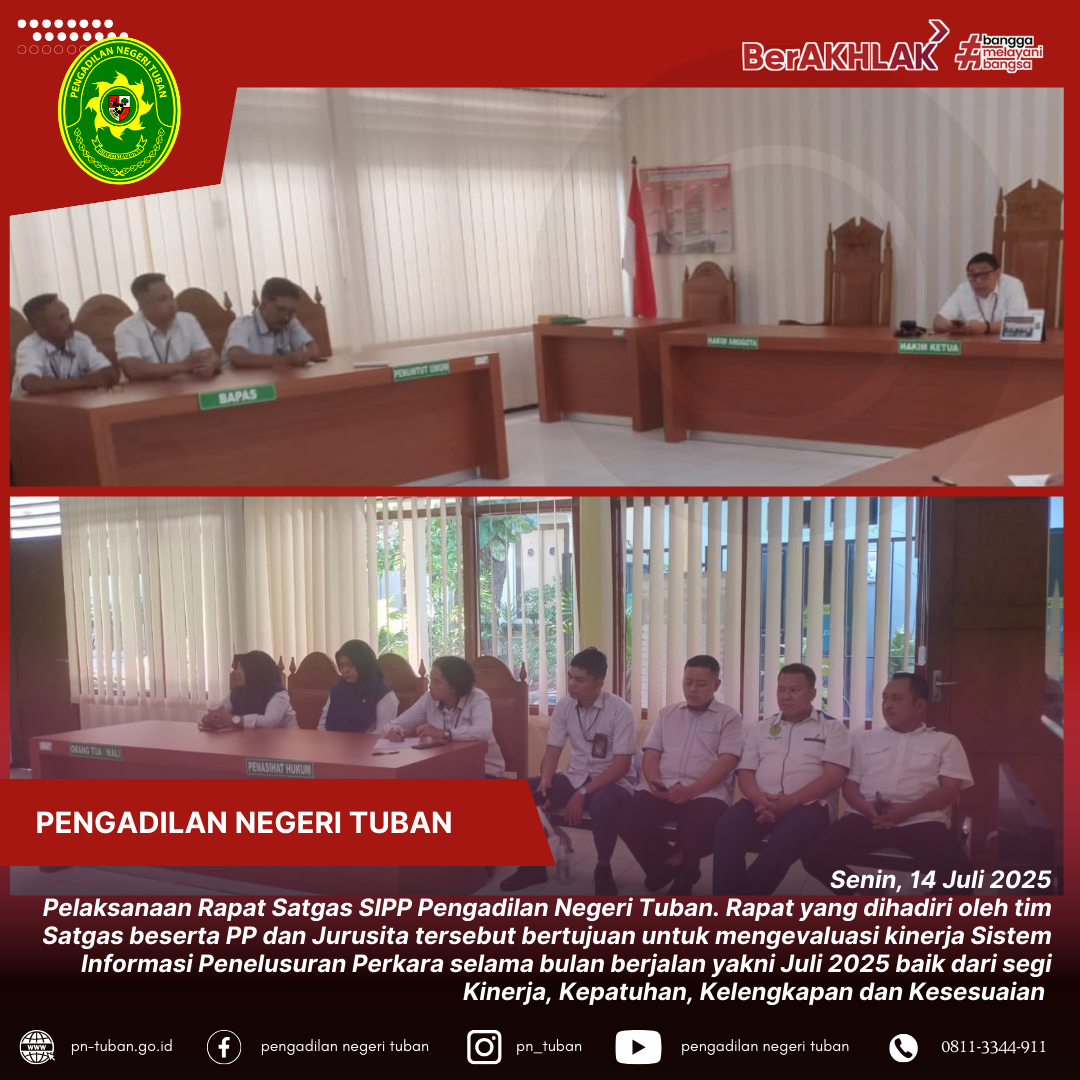 Rapat Satgas SIPP
