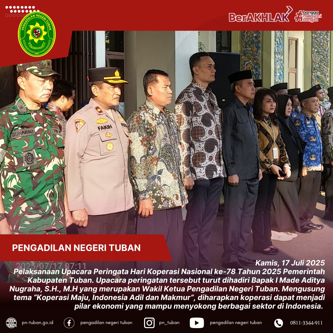 Peringatan Hari Koperasi Nasional ke-78