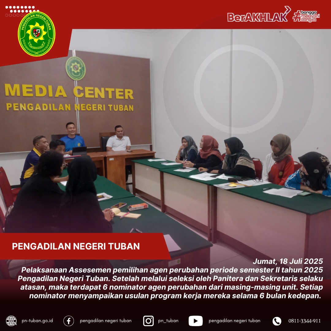 Pemilihan agen perubahan periode semester II