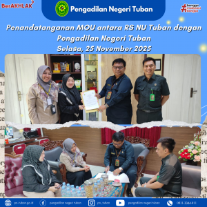 Penandatanganan Perjanjian Kerjasama Antara Rumah Sakit NU Tuban