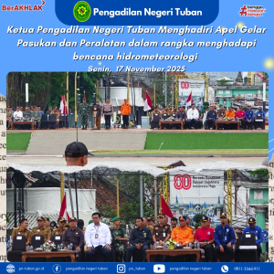 Apel Gelar Pasukan dan Peralatan dalam rangka menghadapi bencana hidrometeorologi