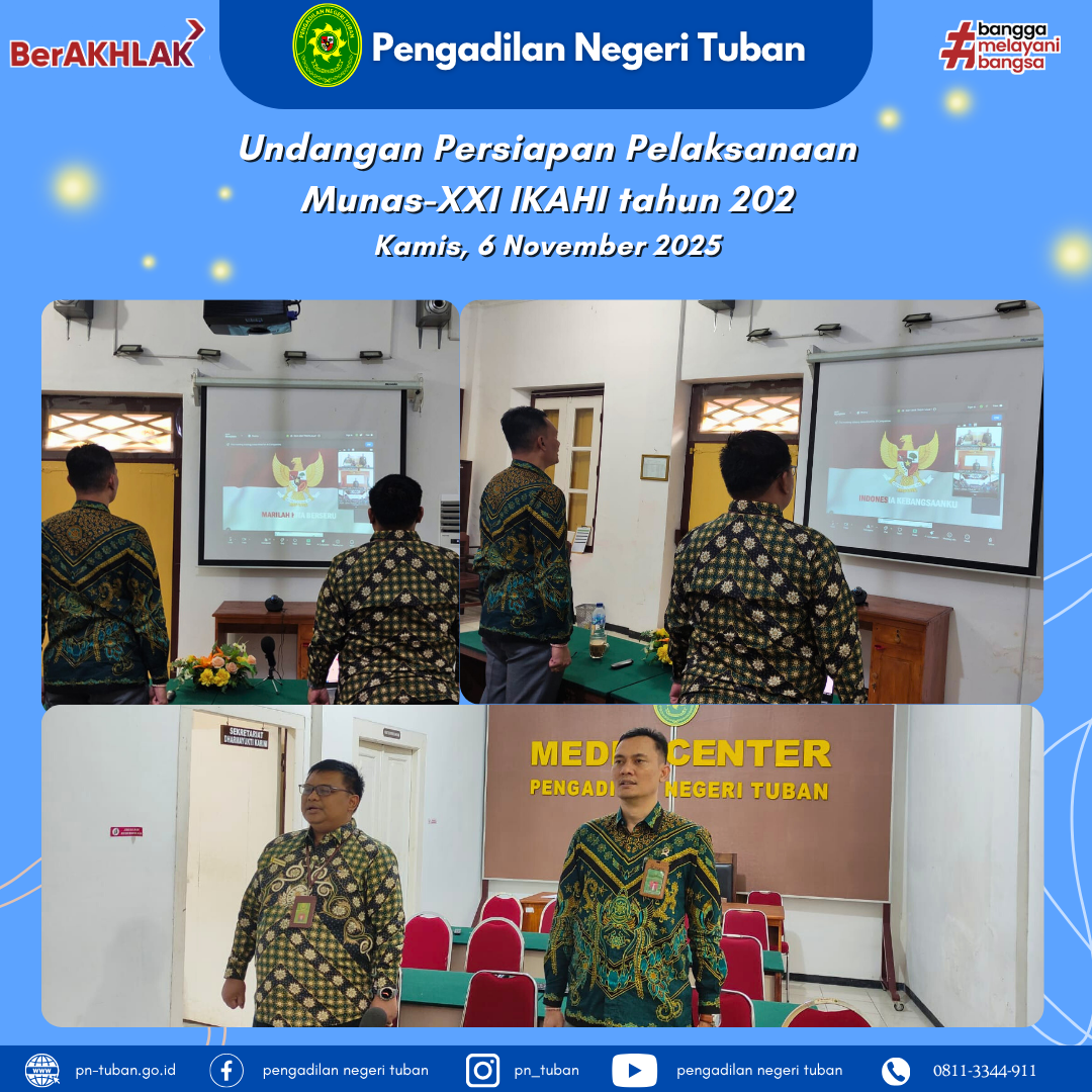Persiapan Pelaksanaan Munas XXI IKAHI