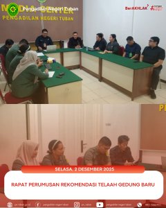 Rapat Telaah Gedung Baru PN Tuban