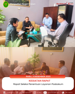 Rapat Pengadaan Layanan Posbakum Tahun Anggaran 2026