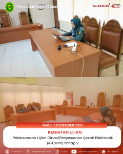 Ujian Dinas/Penyesuaian Ijazah Elektronik (e-Exam) Tahap 2