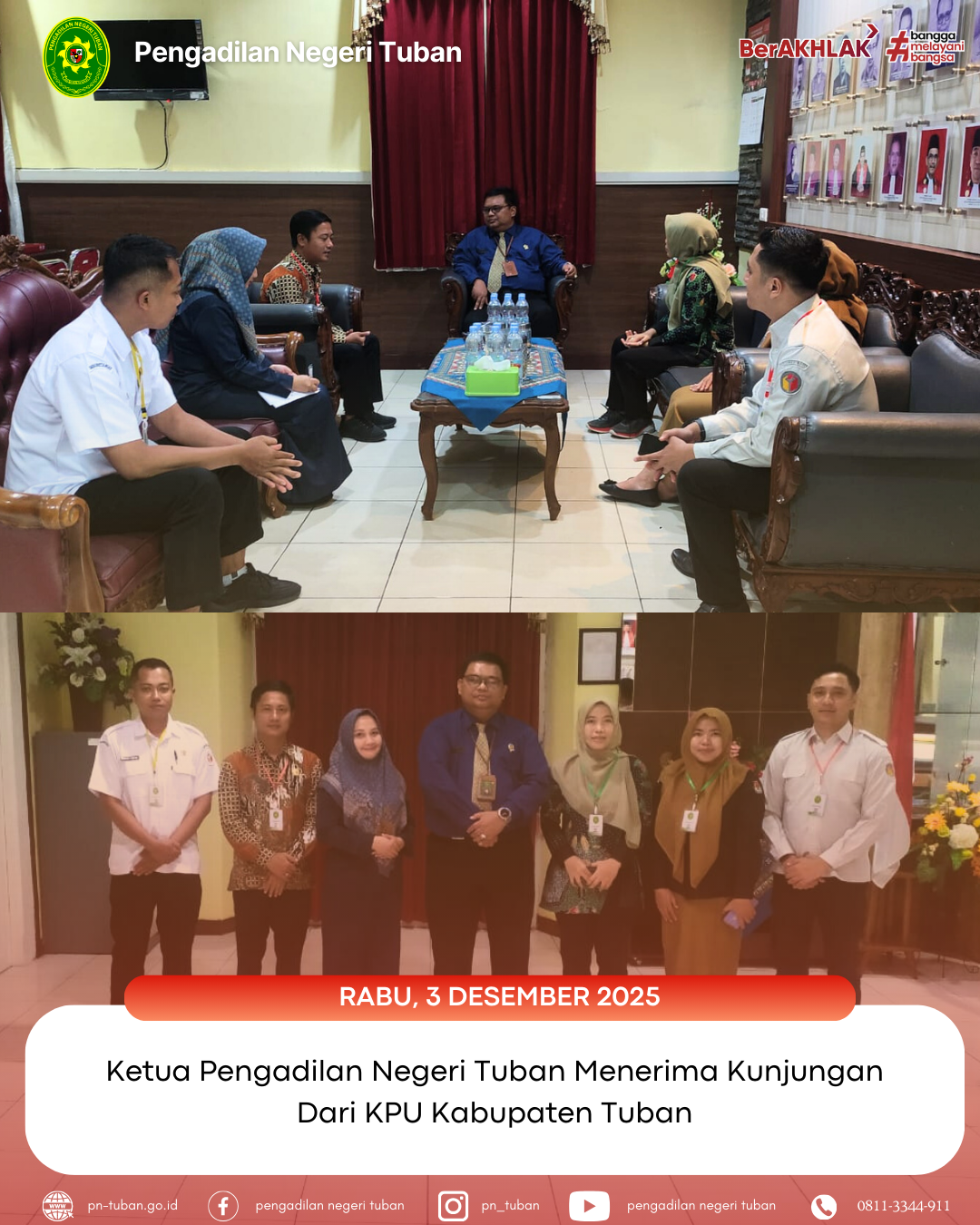 Kunjungan Dari KPU Kabupaten Tuban