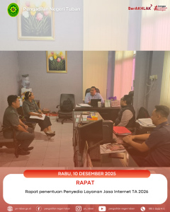 Rapat Penentuan Penyedia Layanan Jasa Internet Tahun Anggaran 2026