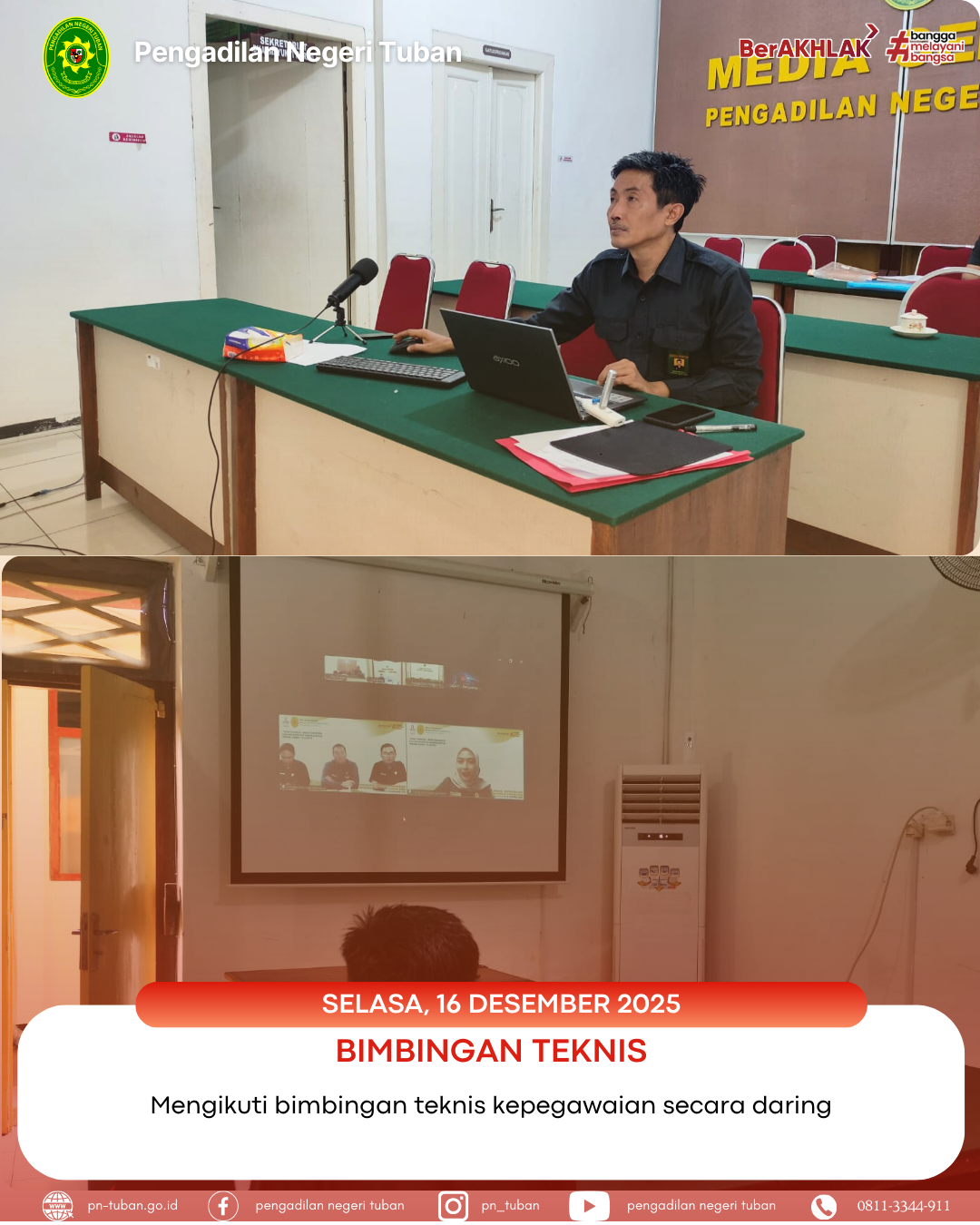 Sekretaris Pengadilan Negeri Tuban mengikuti Bimbingan Teknis Kepegawaian