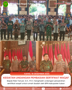 Undangan Penyerahan Sertifikat Wakaf Rumah Ibadah