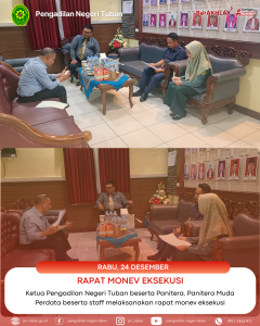 Rapat Monev Eksekusi Bulan Desember
