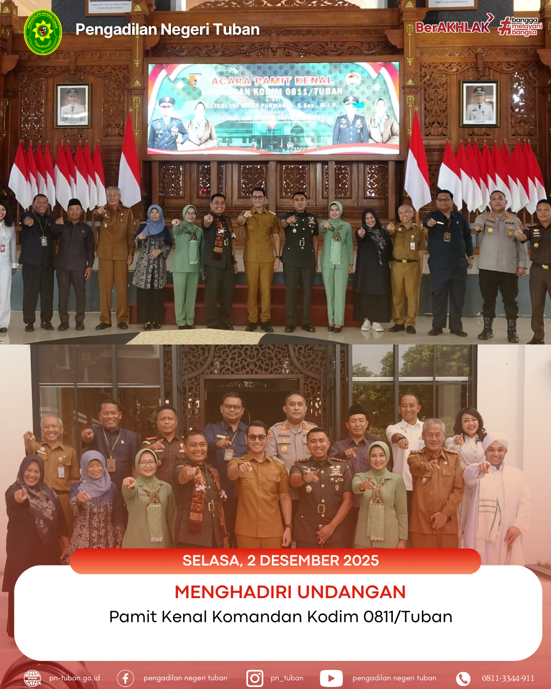 Pamit Kenal Komandan Kodim 0811/Tuban