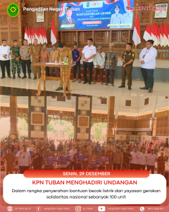 Penyerahan Bantuan Becak Listrik