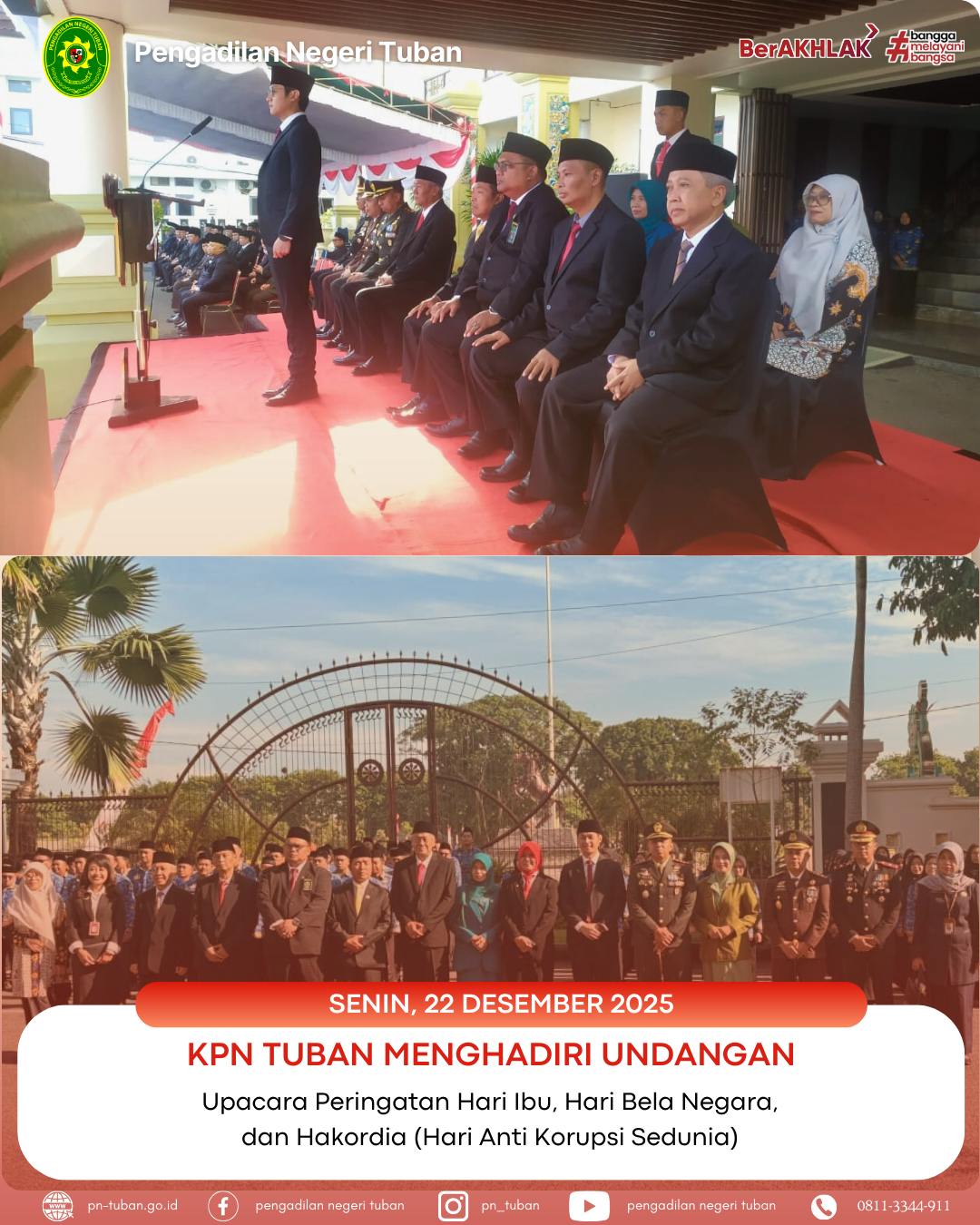 Peringatan Hari Ibu, Hari Bela Negara, dan Hari Antikorupsi Sedunia (Hakordia)